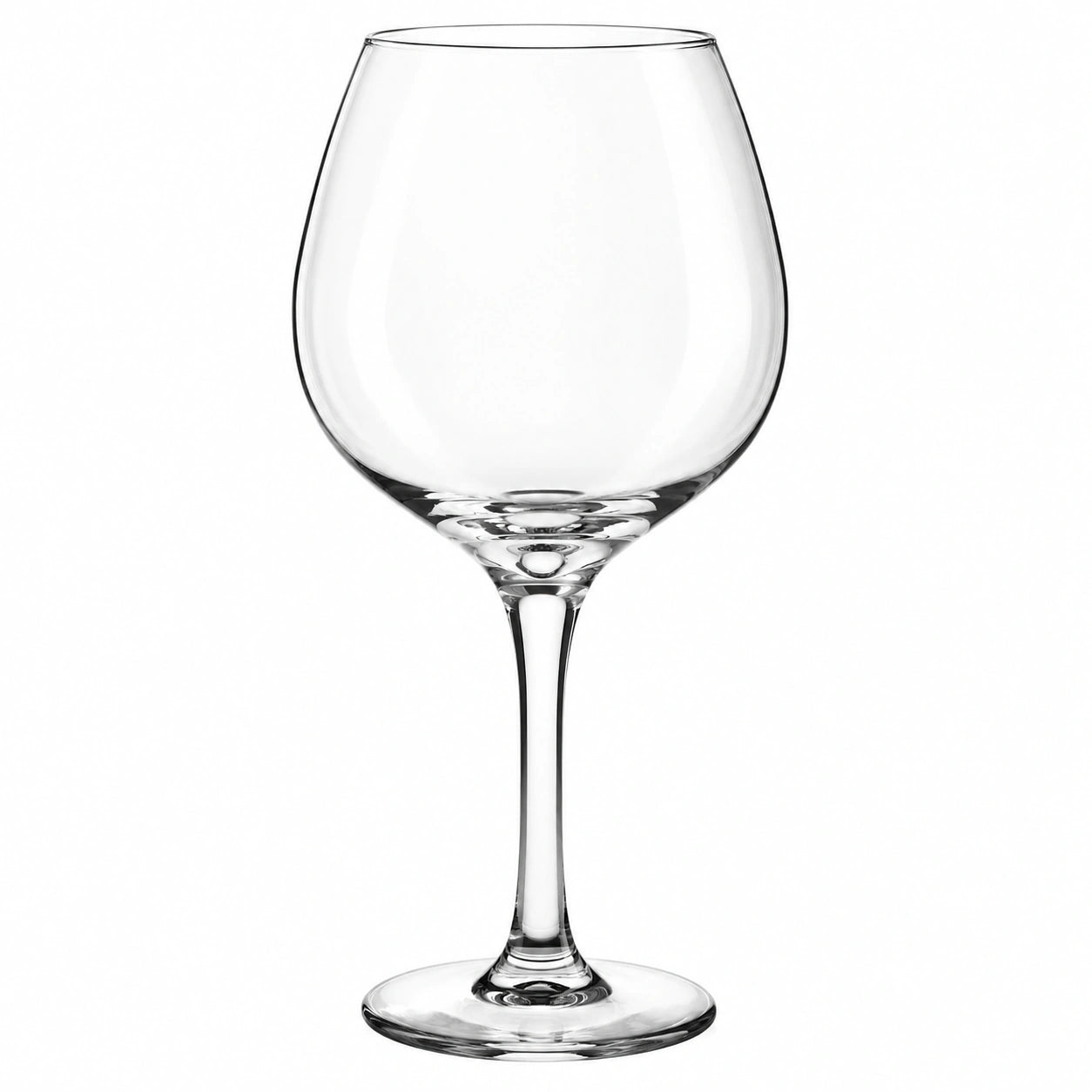 Weinglas 650 ml aus klarem Glas mit Stiel für Rotwein